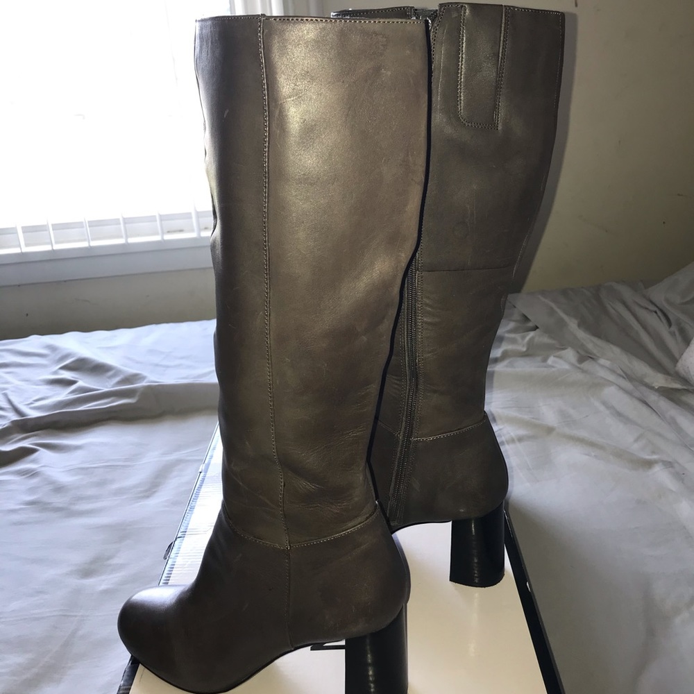 Nine West Charcoal Knee High Boots